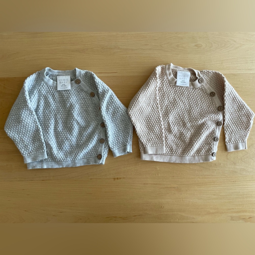 Mebie Baby 100% Cotton Knot Sweaters